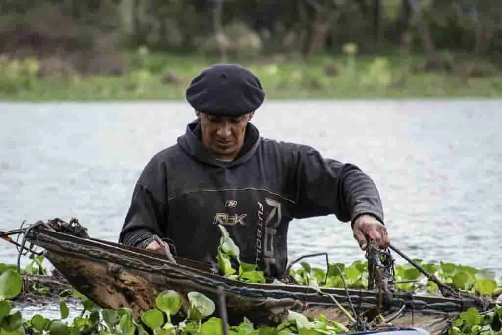 La pesca en el río Paraná: una actividad para toda la familia.